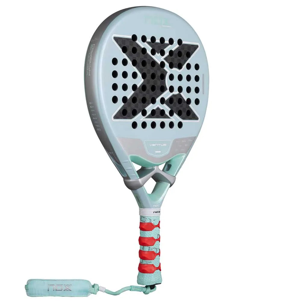 NOX Ventus Hybrid 12K Lite 2026 Padel Racket Blue Side View - Onyx & Bloom Sports