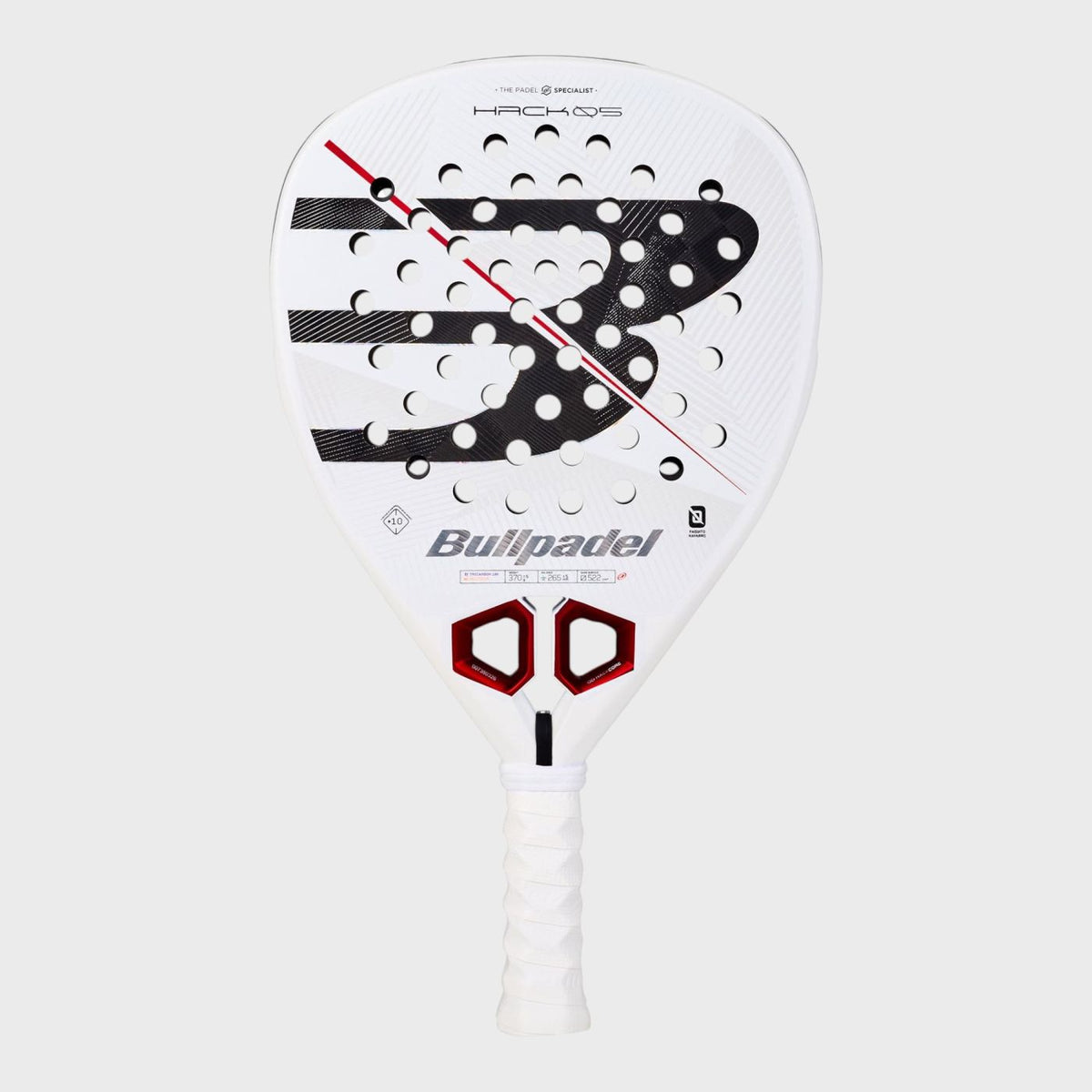 Bullpadel Hack 05 27 Padel Racket by Paquito Navarro Main View - Onyx & Bloom Sports