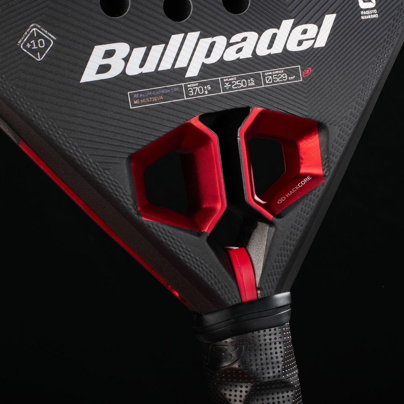 Bullpadel Hack 05 Hybrid 27 Grip Detail - Onyx & Bloom Sports