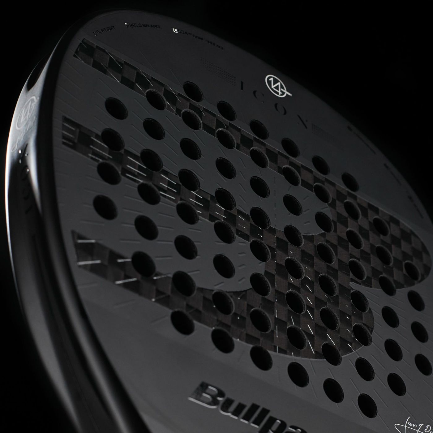 Bullpadel ICON 27 - Official Design Detail - Onyx & Bloom Sports