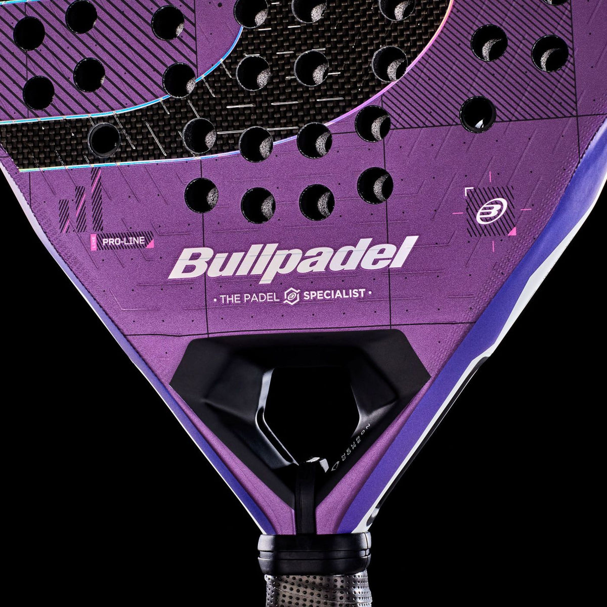 Bullpadel Neuron 02 EDGE 27 - Official Frame Detail - Onyx & Bloom Sports