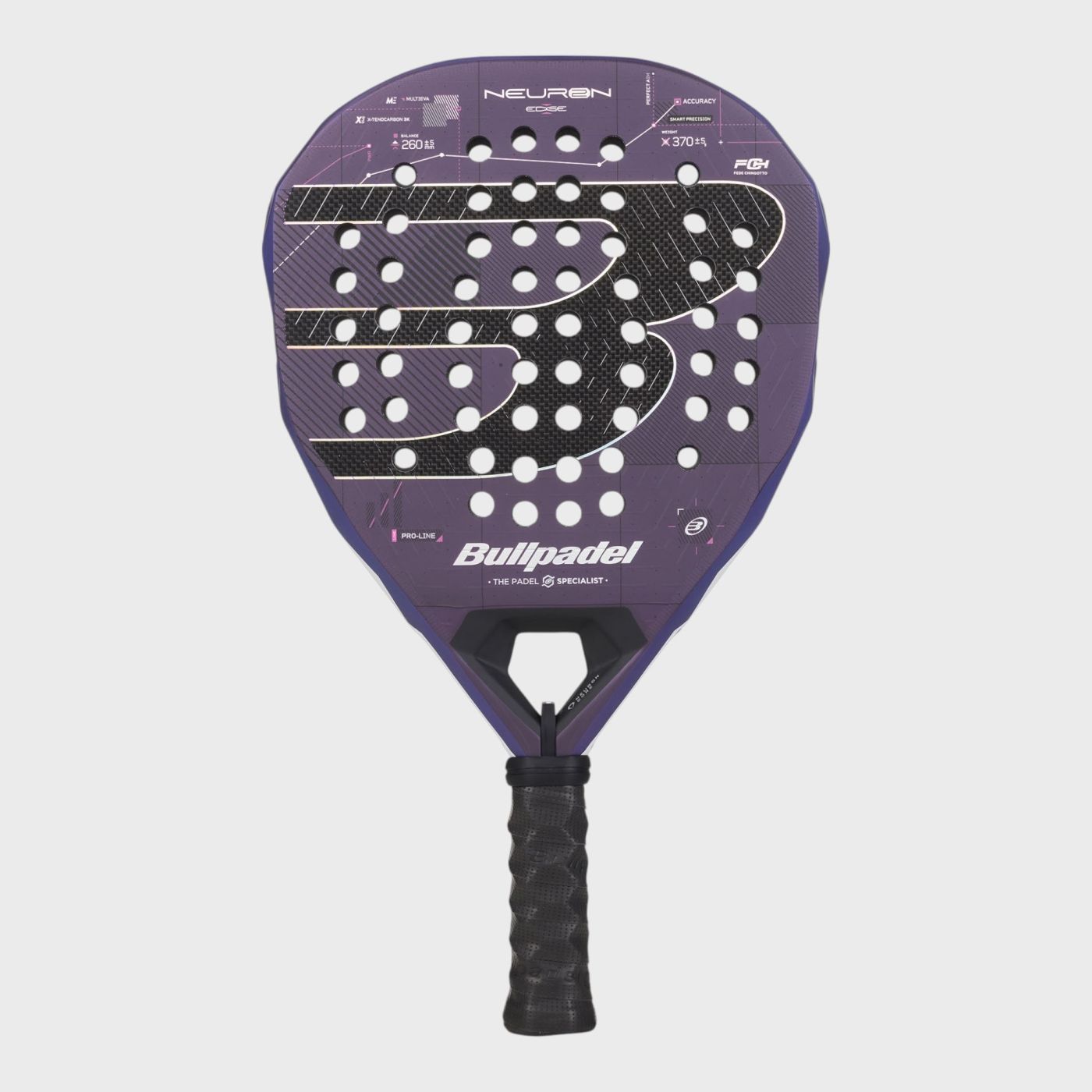 Bullpadel Neuron 02 EDGE 27 by Fede Chingotto - Official Main View - Onyx & Bloom Sports