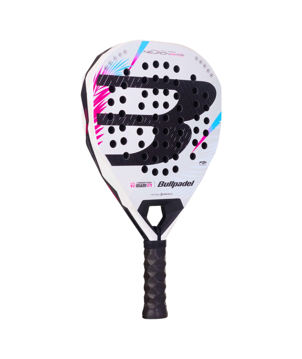 Bullpadel Neuron 02 Edge Miami 26 White Side Detail - Onyx & Bloom Sports