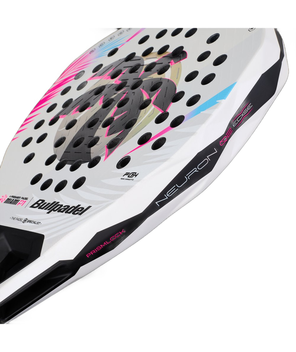 Bullpadel Neuron 02 Edge Miami 26 White Geometric Shape Frame - Onyx & Bloom Sports