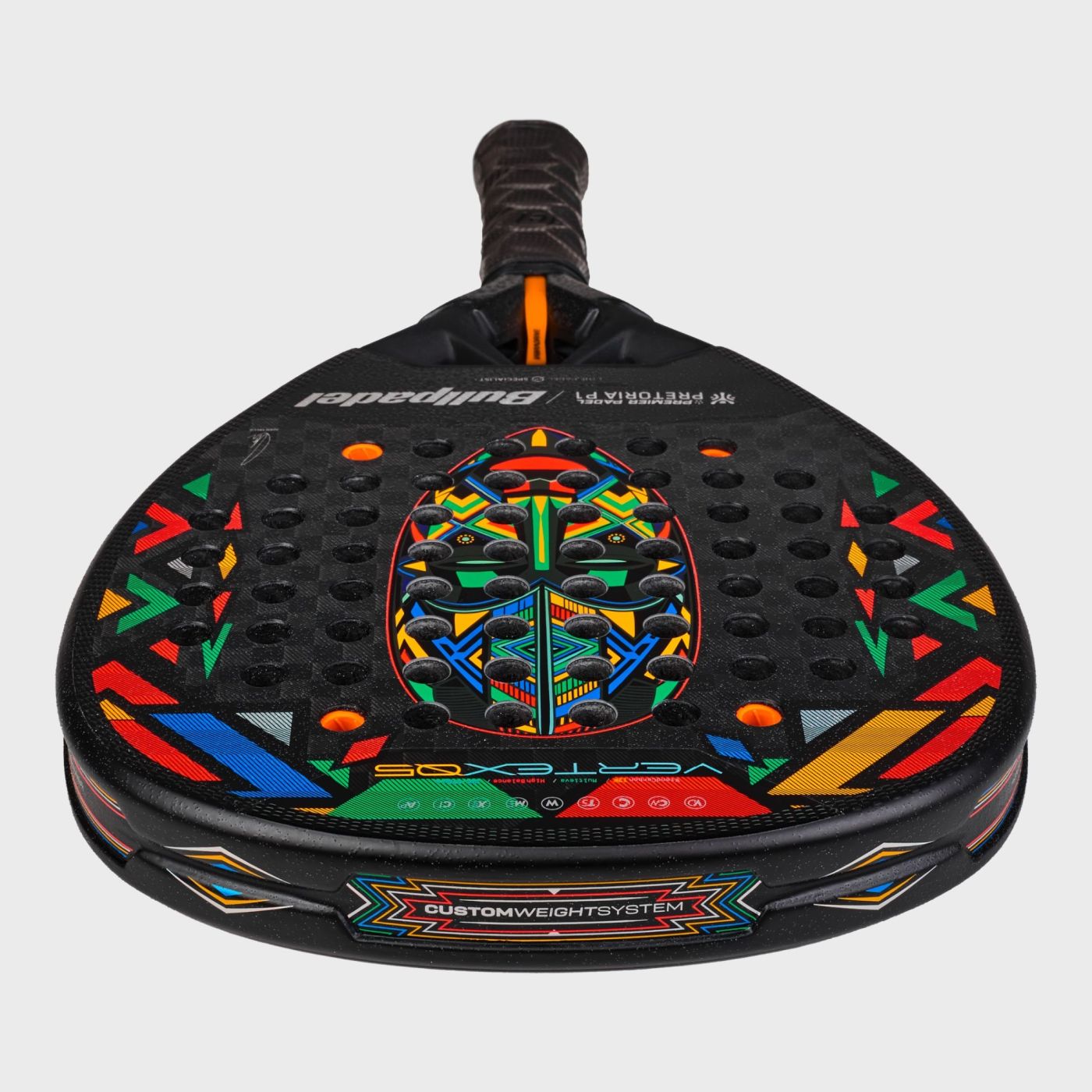 Bullpadel Vertex 05 Pretoria LTD Grip Detail - Onyx & Bloom Sports