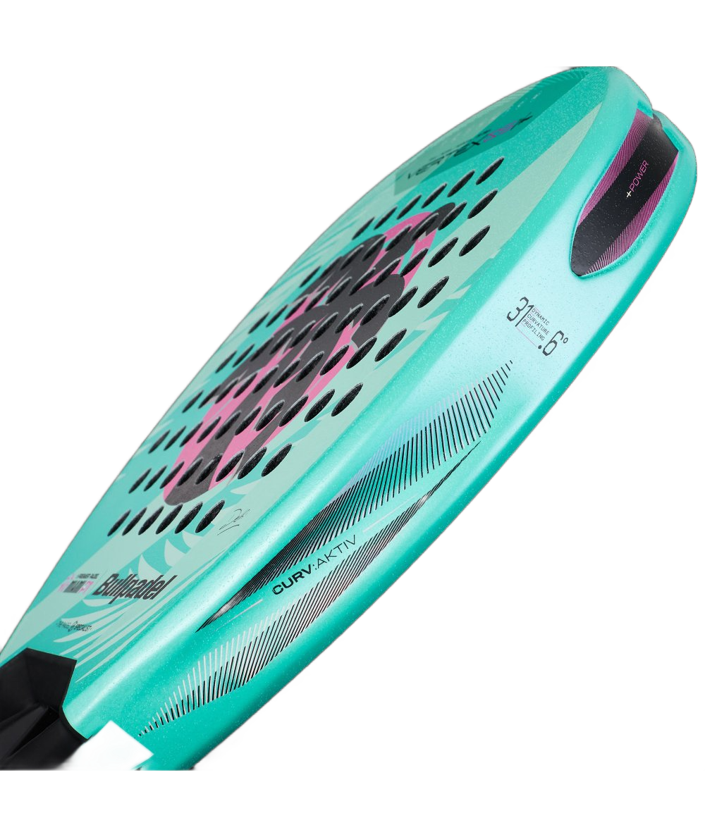 Bullpadel Vertex 05 W Miami 26 Side Detail - Onyx & Bloom Sports