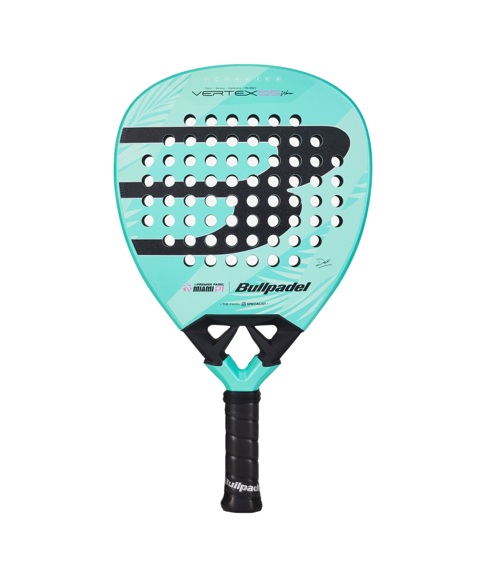 Bullpadel Vertex 05 W Miami 26 Fibrix Face - Onyx & Bloom Sports