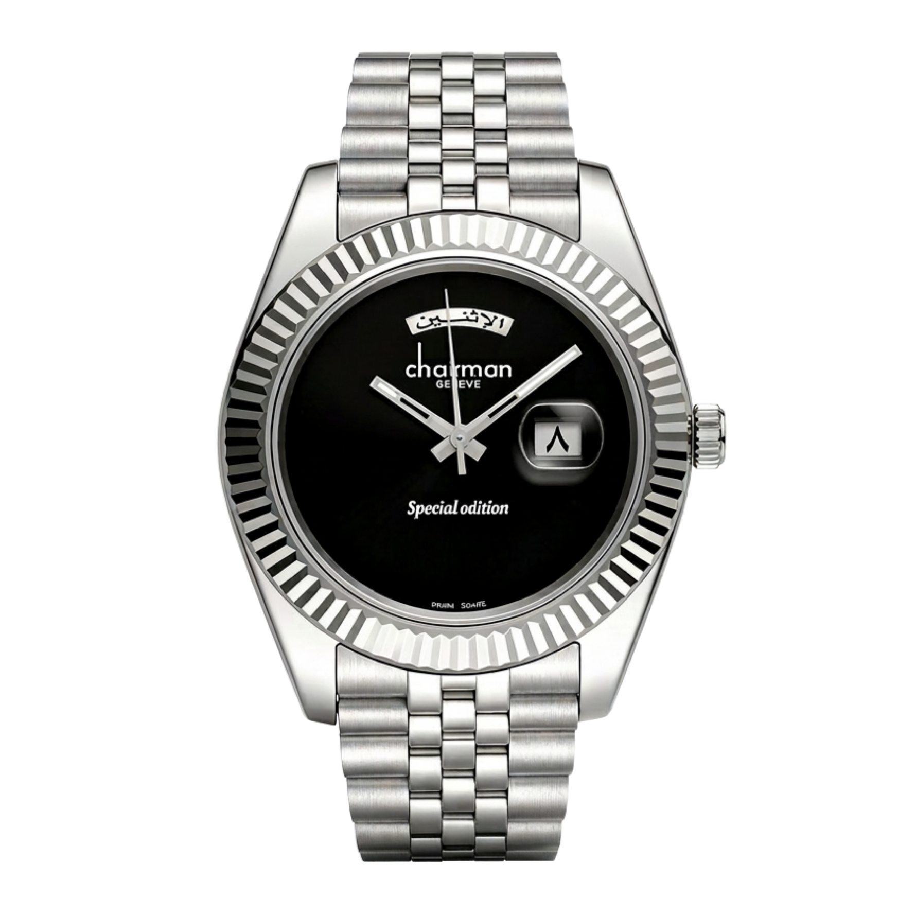 Chairman Geneve Arabic Dial Special Edition Watch Black - Onyx & Bloom Watches