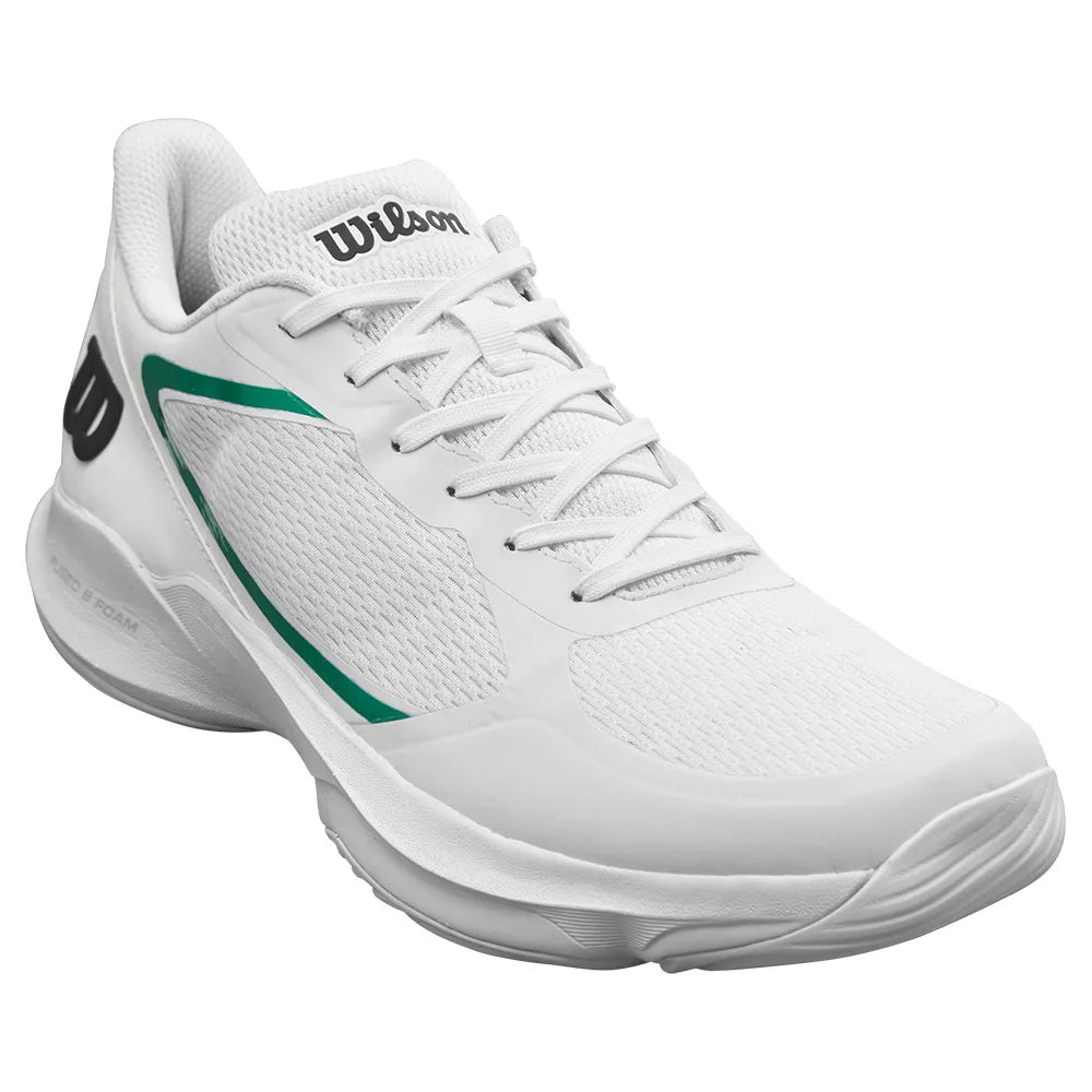 Wilson Hurakn Lite Padel Shoes White Side View - Onyx & Bloom Sports