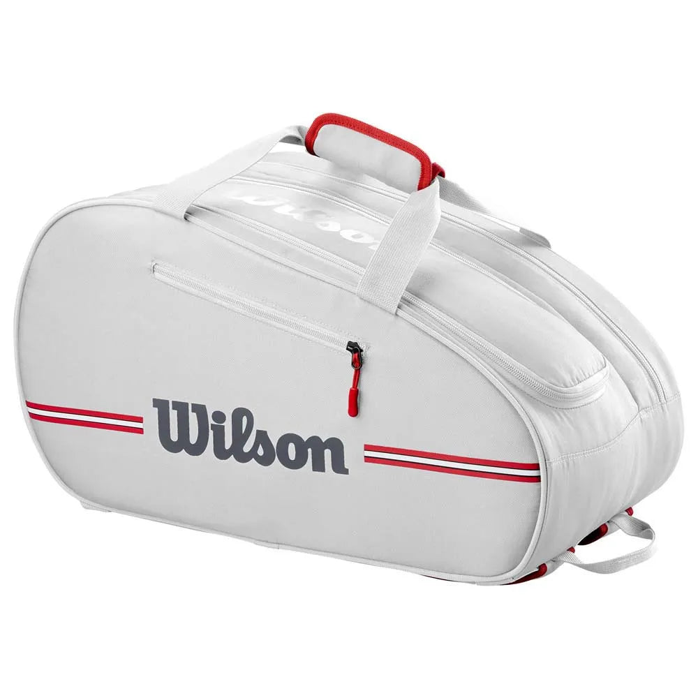 Wilson Team Padel Racket Bag White Main View - Onyx & Bloom Sports
