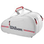 Wilson Team Padel Racket Bag White Detail - Onyx & Bloom Sports